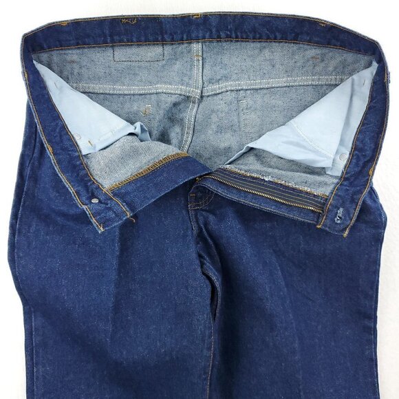 Levi's 517 Orange Tab Jeans Bootcut Vintage USA Dark Wash Denim Men's 38x34 NWOT - Picture 11 of 12